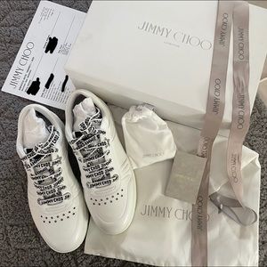 JIMMY CHOO WHITE HAWAII/F SNEAKERS